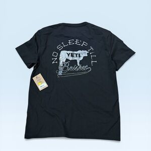 Yeti Black Short-Sleeve Tee with 'No Sleep Till Brisket' Graphic